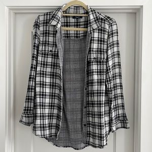 Madewell plaid flannel, size M